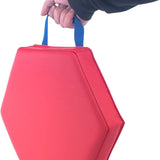 Set of 6 Hexagon Vinyl Floor Cushions