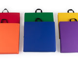 Bintiva Set of 6 Square Vinyl Floor Cushions