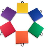 Bintiva Set of 6 Square Vinyl Floor Cushions