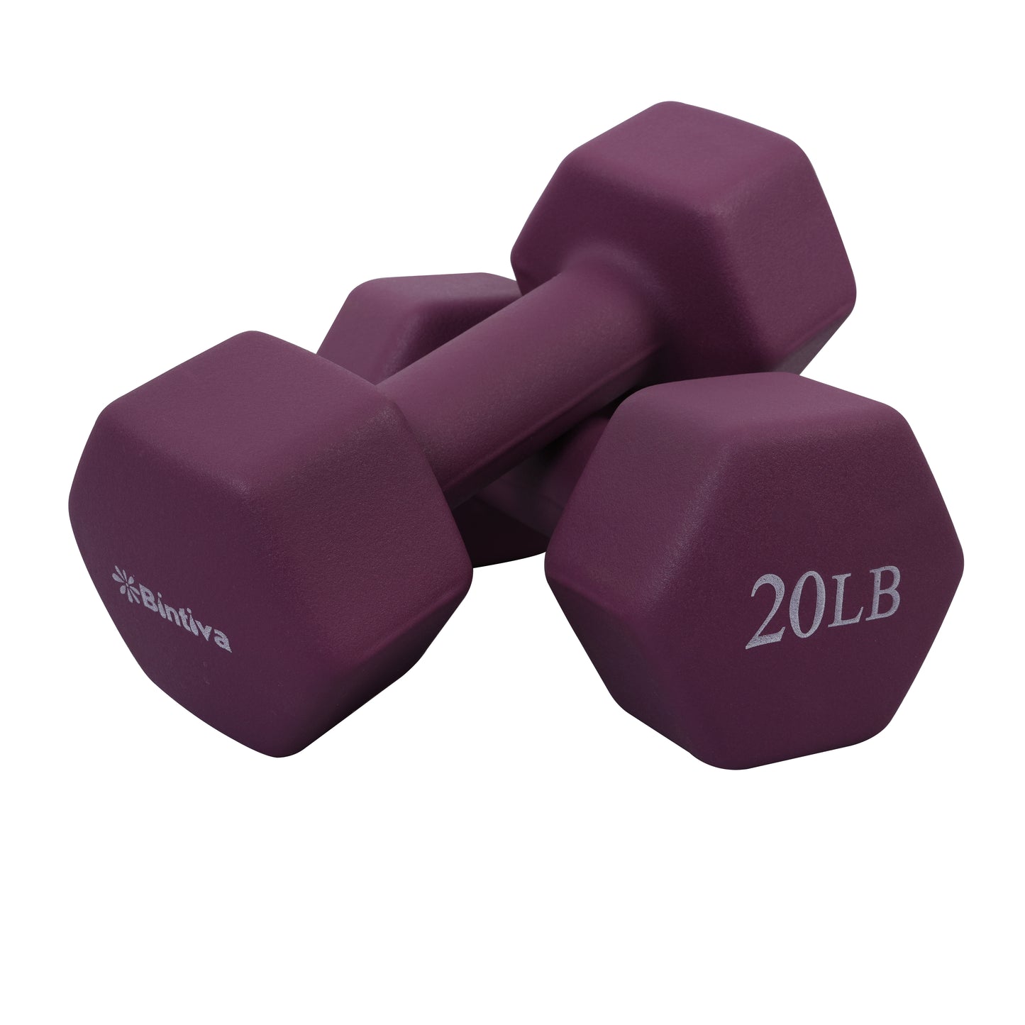 Neoprene Hexagon shaped dumbbells - Earth Tones