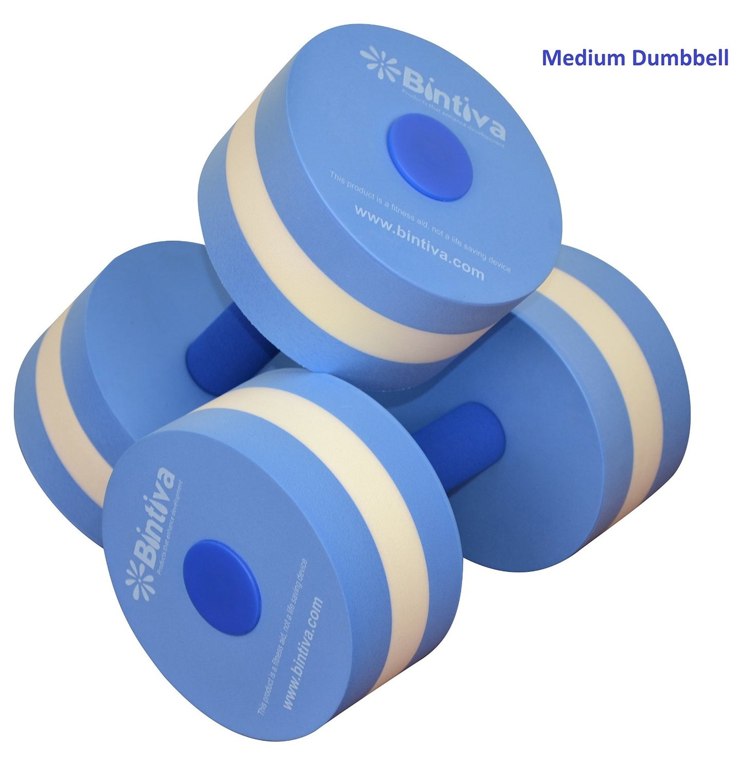 Bintiva Aqua Dumbell Blue, White, Blue