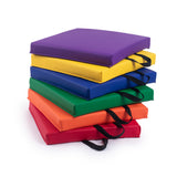 Bintiva Set of 6 Square Vinyl Floor Cushions