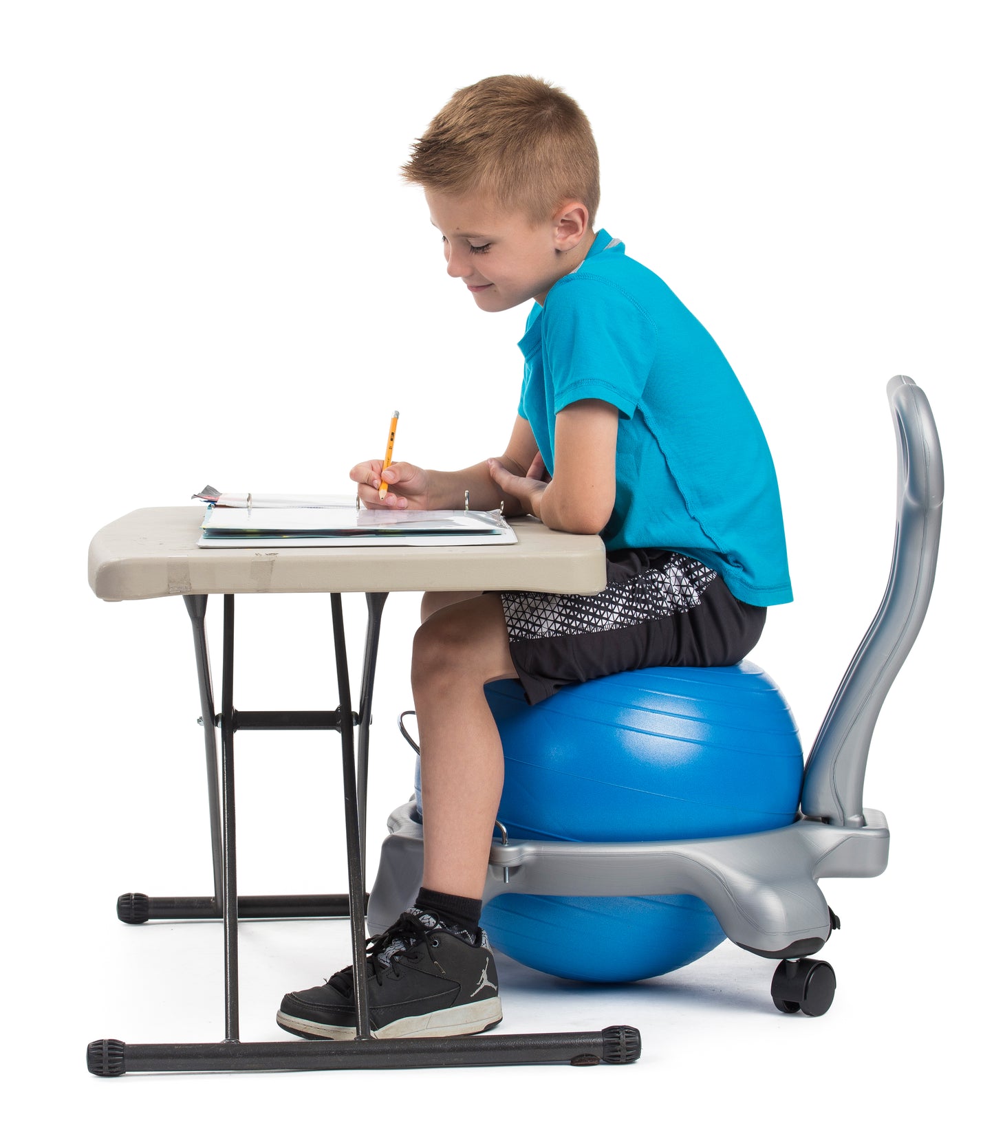 Stability Ball Chair - Children - Gray/Purple