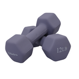 Neoprene Hexagon shaped dumbbells - Earth Tones