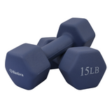 Neoprene Hexagon shaped dumbbells - Earth Tones