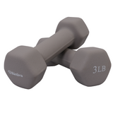 Neoprene Hexagon shaped dumbbells - Earth Tones