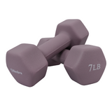 Neoprene Hexagon shaped dumbbells - Earth Tones