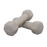 Neoprene Hexagon shaped dumbbells - Earth Tones