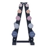 Neoprene Hexagon shaped dumbbells - Earth Tones