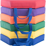 Set of 6 Hexagon Vinyl Floor Cushions