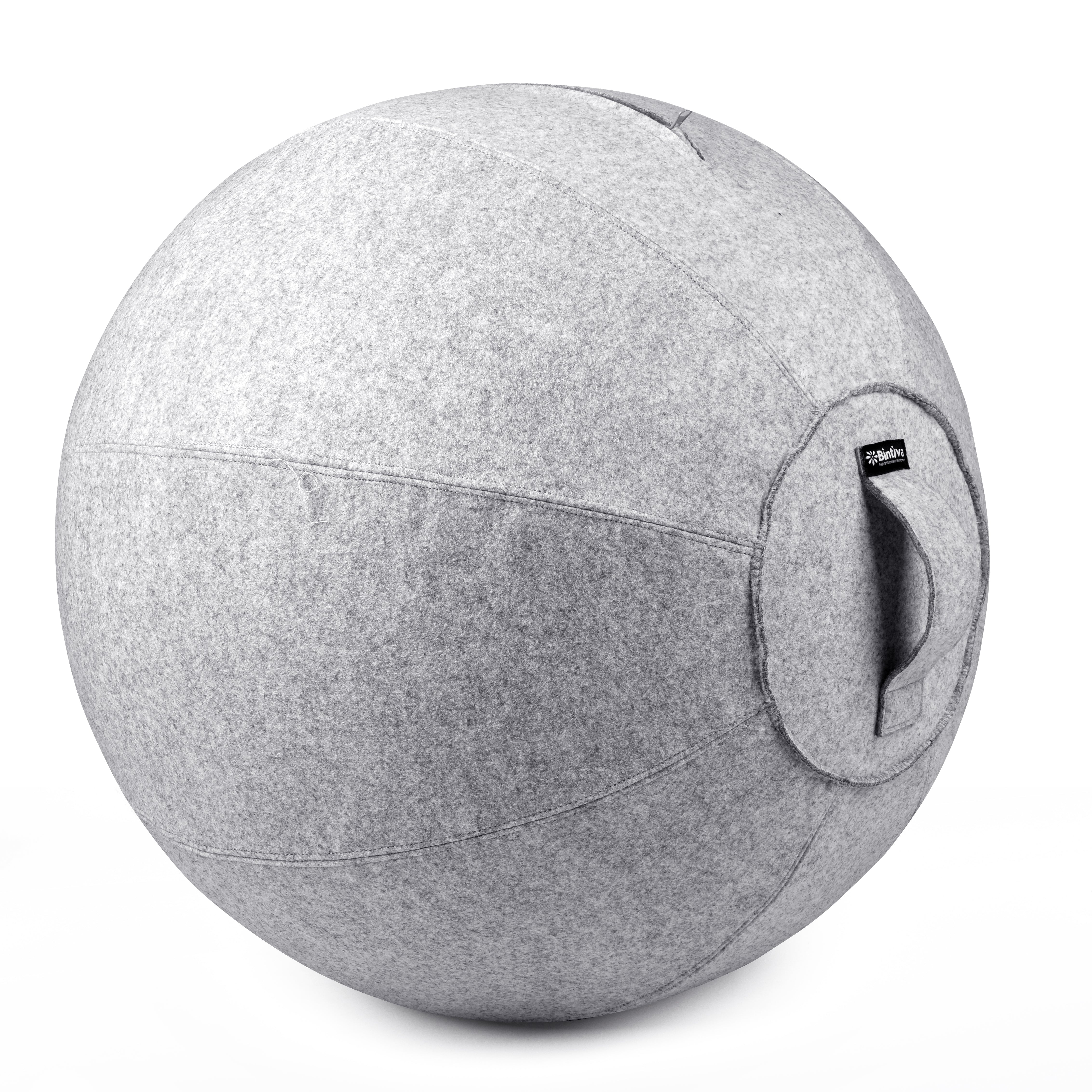 Luxurious Covered 65cm Stability Ball - For Ergonomic Seating, Therapy, and Exercise