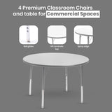 Round Activity Table with Adjustable Legs