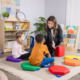 Set of 6 Hexagon Vinyl Floor Cushions