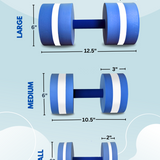Bintiva Aqua Dumbell Blue, White, Blue