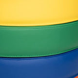 Set of 6 Round Vinyl Floor Cushions