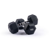 Dumbbell Set with Rack - Hex Shaped Edges With Stand - 5 - 25 LBs – Total 150 LBs.