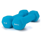 Bintiva Neoprene Hexagon shaped dumbbells - 2 lbs