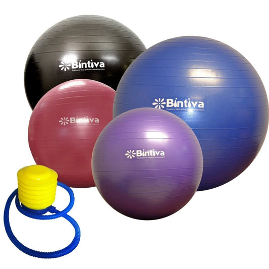 Anti-burst Fitness Exercise Stability Yoga Ball / Swiss Gym Birthing Ball - 85cm - Purple