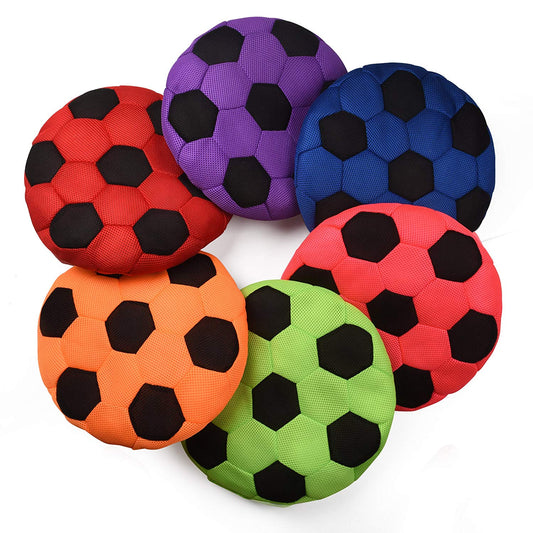 Bintiva Cushioned Spot Markers - Set of 6 Washable Seating Cues in Bright Colors - Large 14" Diameter