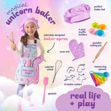 Unicorn baking dress up toy set