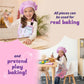 Unicorn baking dress up toy set