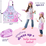 Unicorn baking dress up toy set
