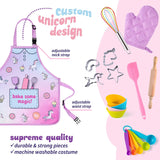 Unicorn baking dress up toy set