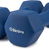 Bintiva Neoprene Hexagon shaped dumbbells - 2 lbs