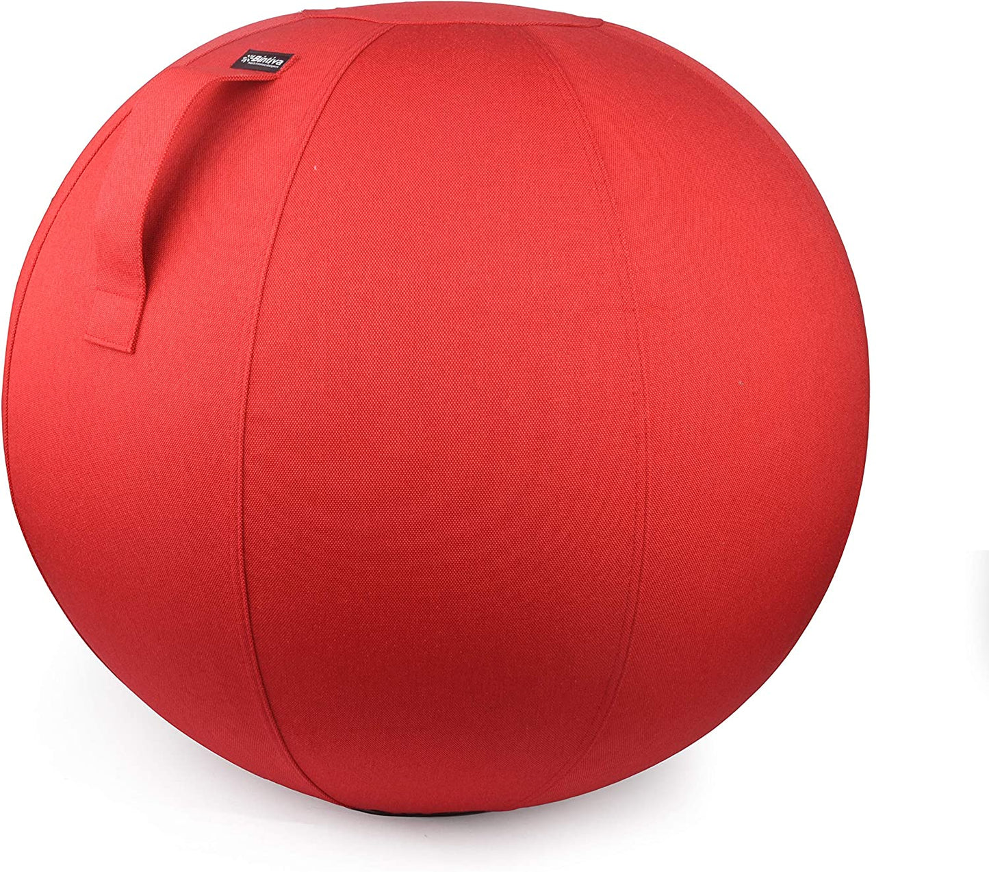 Stability Ball 65cm with Canvas Cover - (RED CRIMSON)