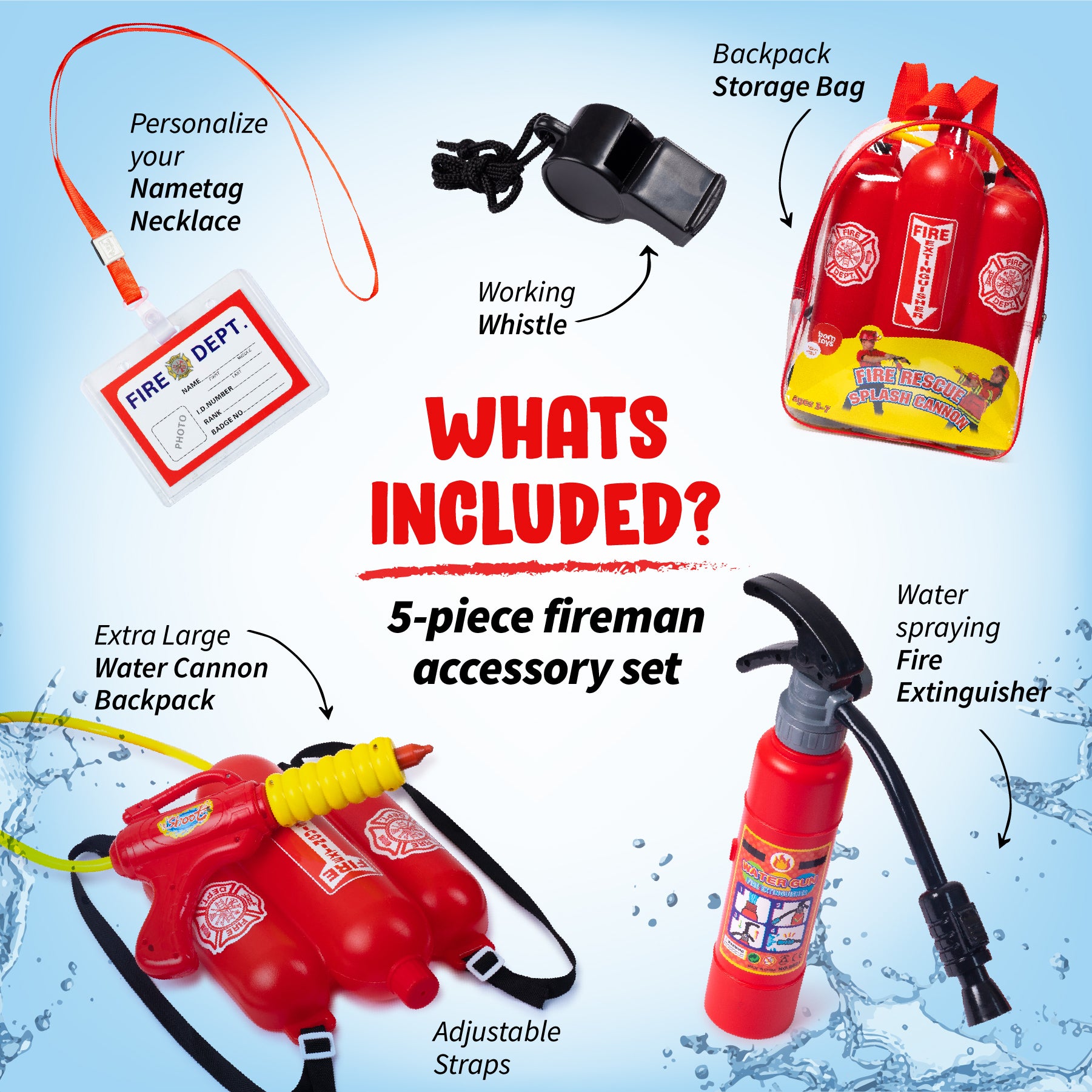 DRAMA,DRAMA PLAY,PLAY,FIREFIGHTER,FIRST RESPONDER,WATER,WATER PLAY