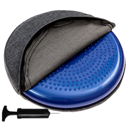 Inflated Stability Wobble Cushion with Removable Cover